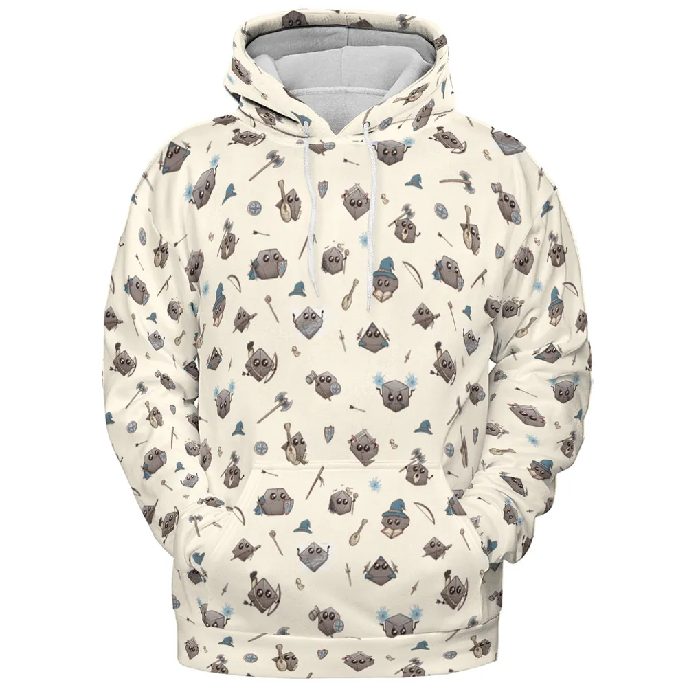 Classic Kawaii Dice All-over Print Hoodie - 2