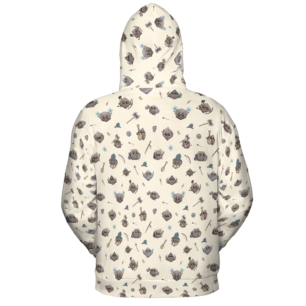 Classic Kawaii Dice All-over Print Hoodie - 3