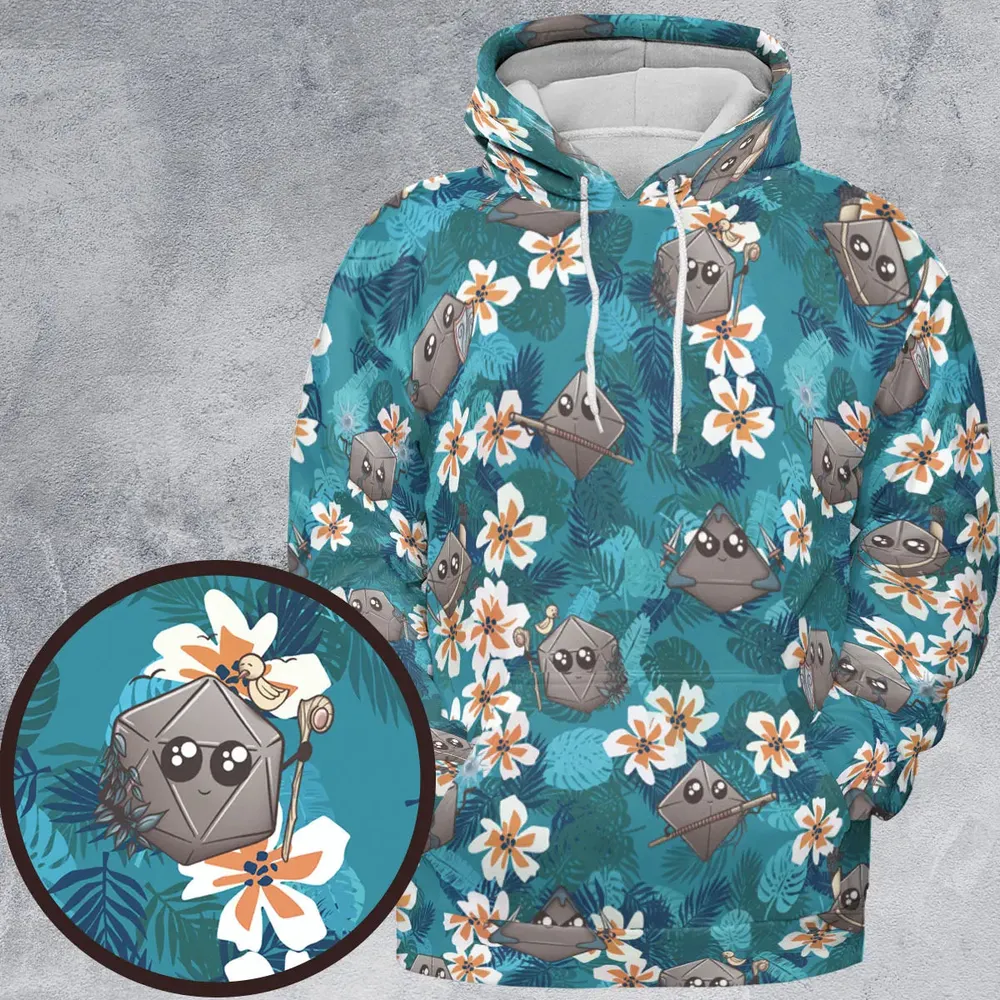 Kawaii Dice All-over Print Hoodie - 1