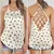 Classic Kawaii Dice Criss Cross Tank Top - 1