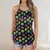 Rainbow Galaxy Dice Criss Cross Tank Top - 2