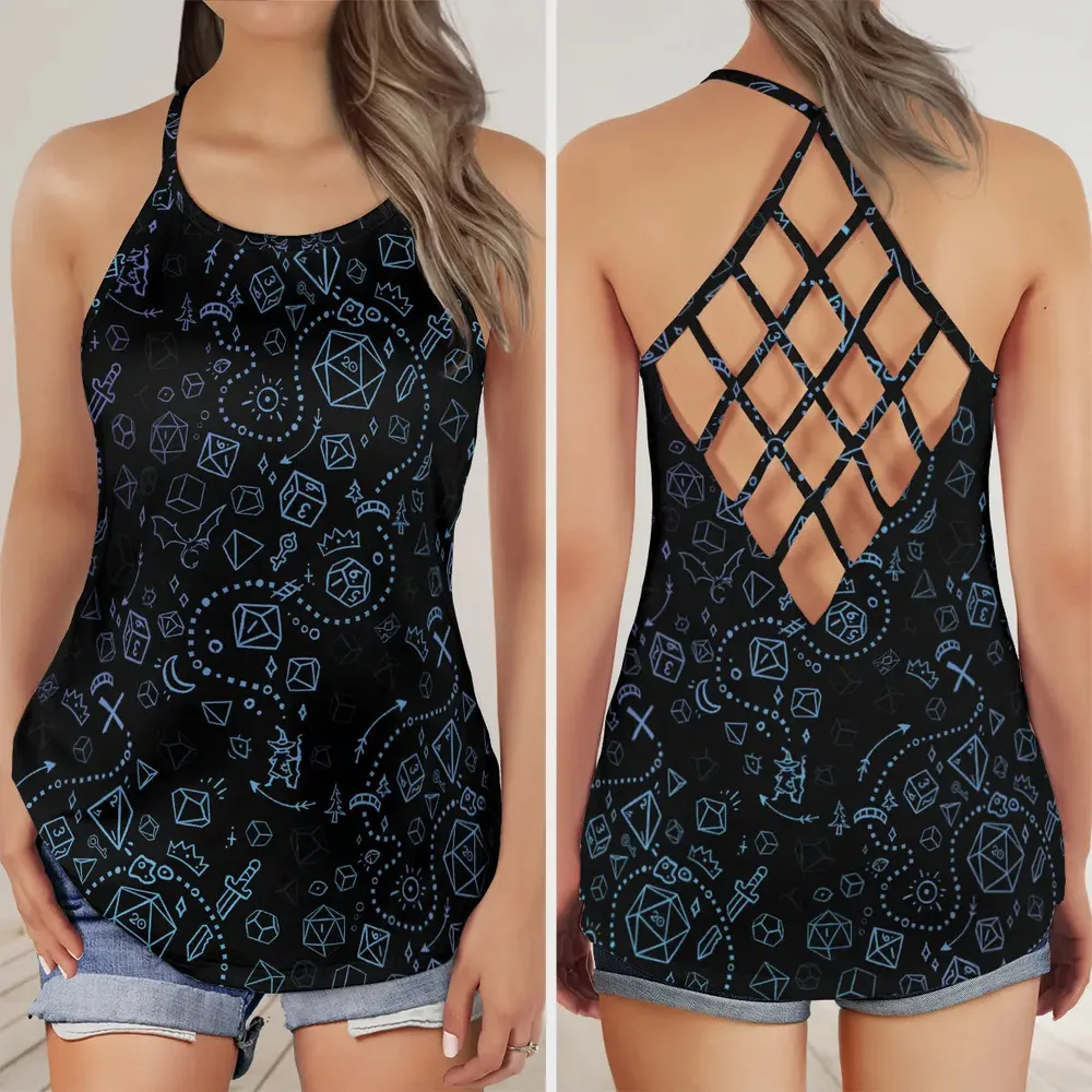The Adventure Begins Criss Cross Tank Top - 1