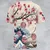 Pink Flower Dice All-Over Print Unisex T-Shirt - 4