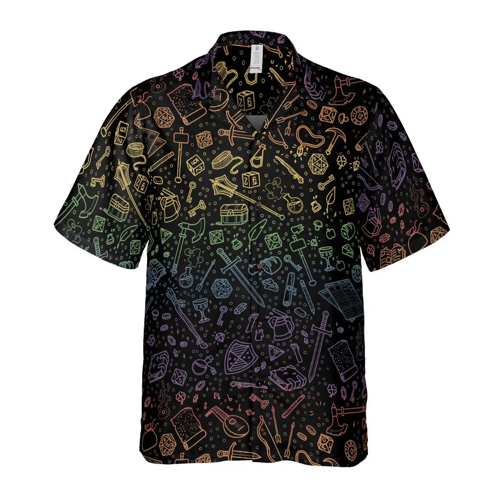 RPG Rainbow Pattern Hawaiian Shirt - 2