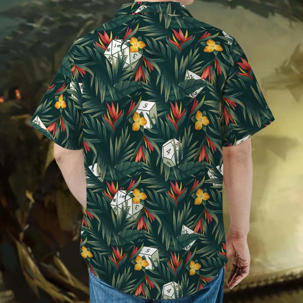 Tropical Dice Pattern Hawaiian Shirt - 3