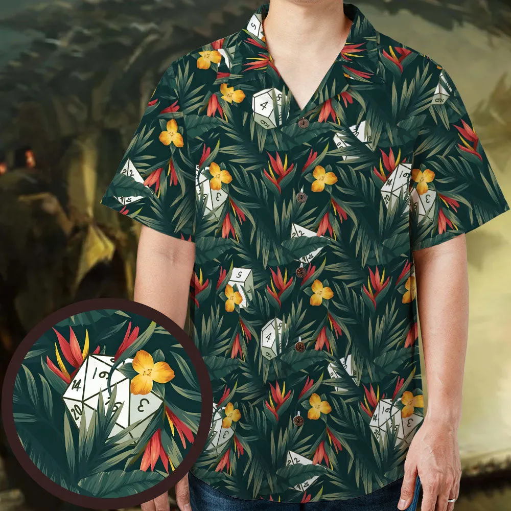 Tropical Dice Pattern Hawaiian Shirt - 1