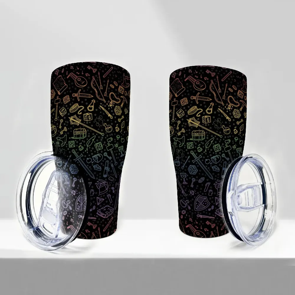RPG Rainbow Pattern Tumbler - 9