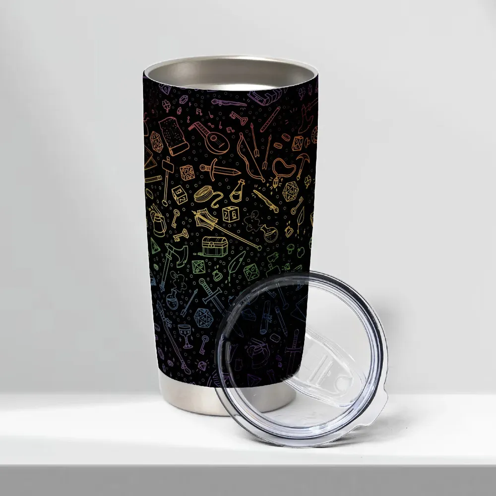 RPG Rainbow Pattern Tumbler - 5