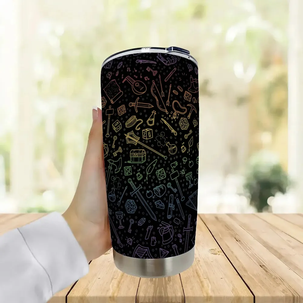 RPG Rainbow Pattern Tumbler - 2