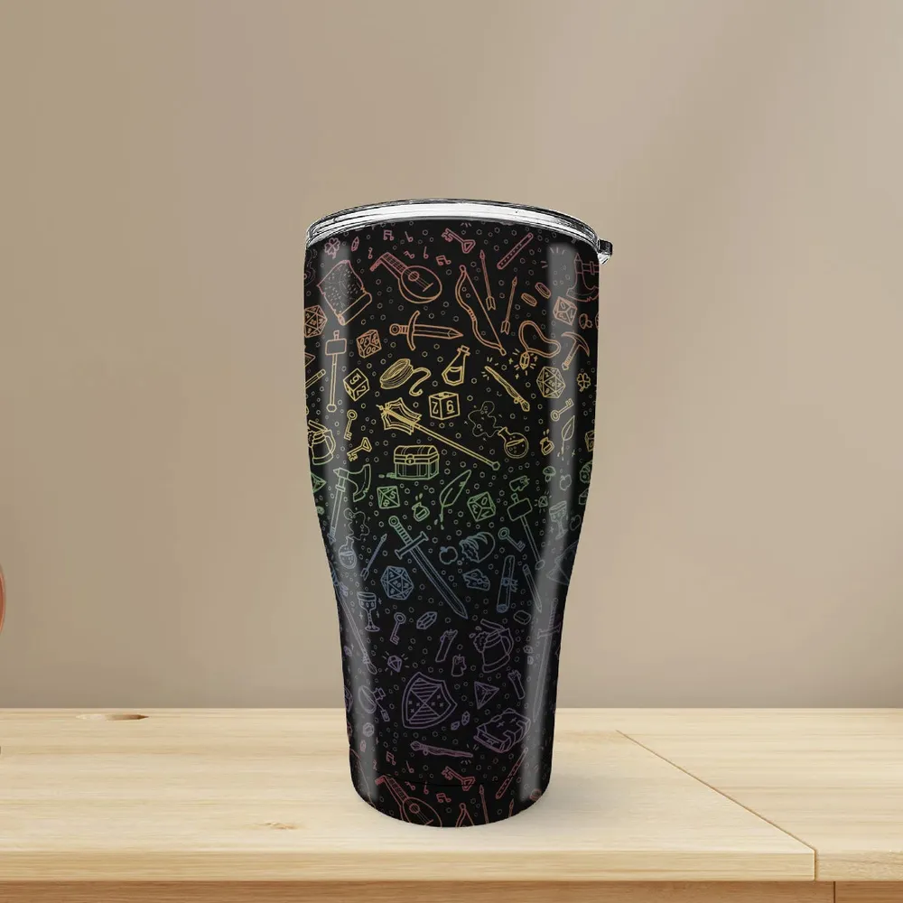 RPG Rainbow Pattern Tumbler - 8