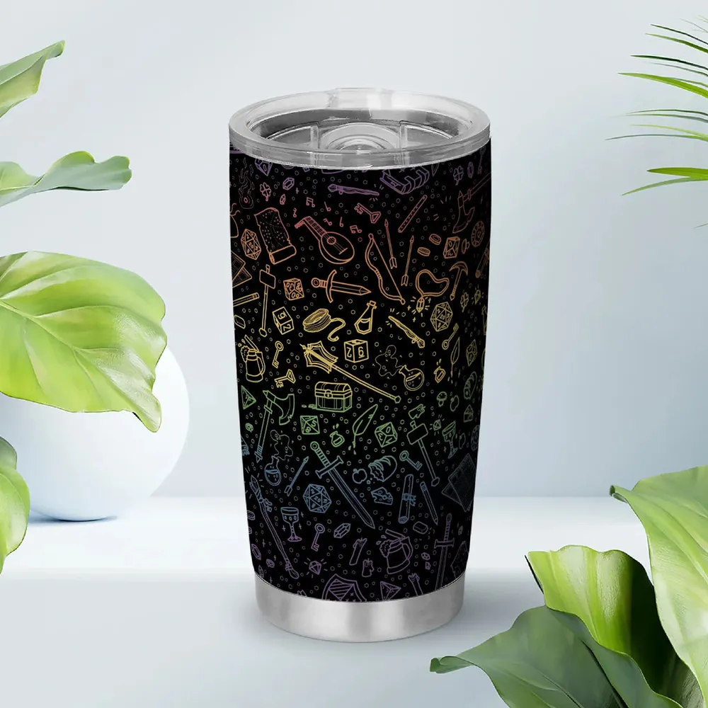 RPG Rainbow Pattern Tumbler - 3