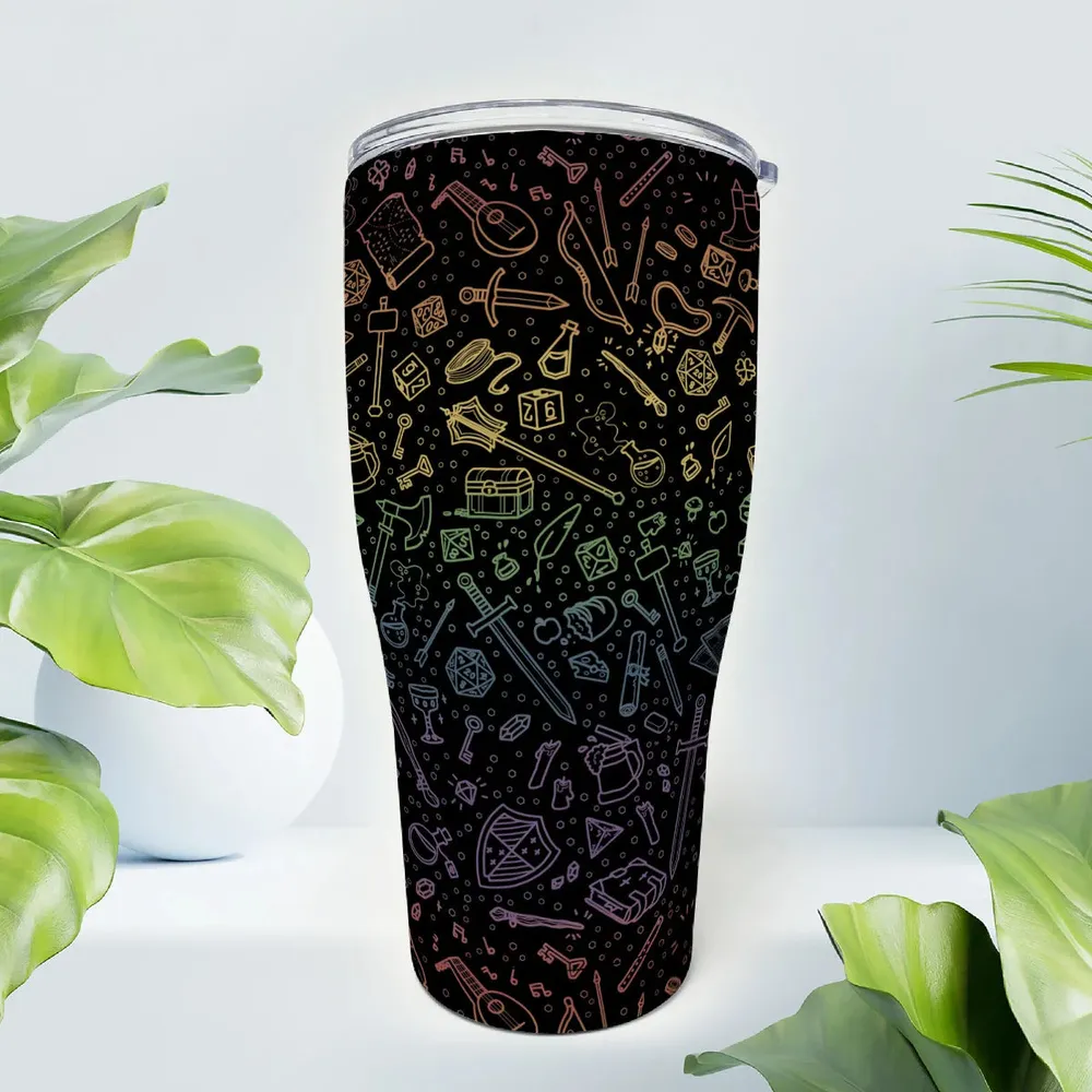 RPG Rainbow Pattern Tumbler - 4