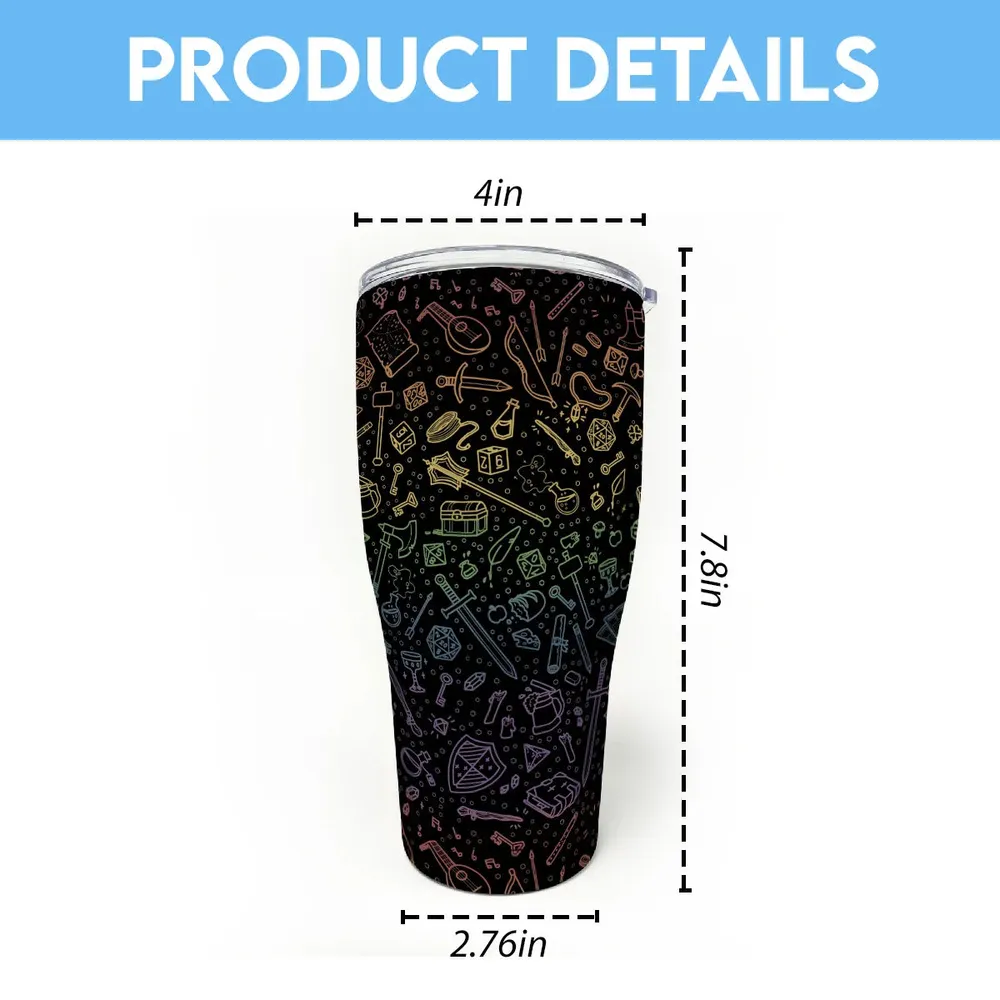RPG Rainbow Pattern Tumbler - 7
