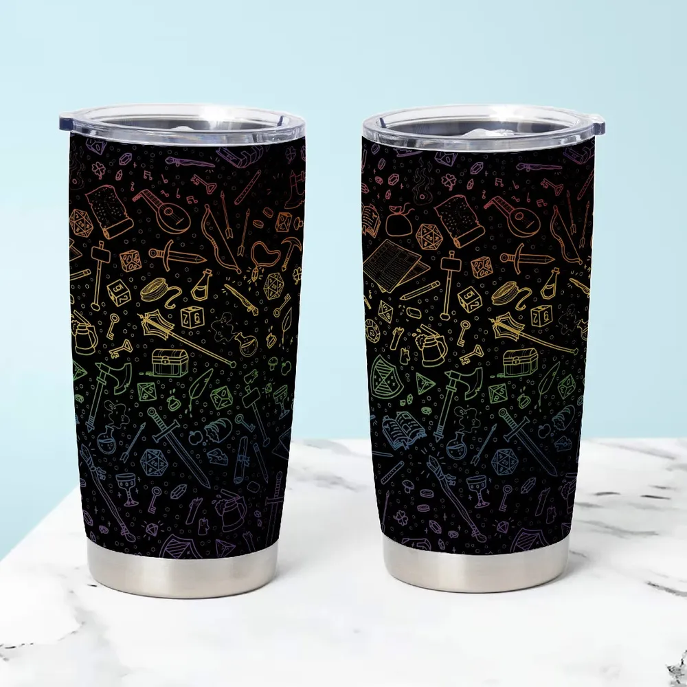 RPG Rainbow Pattern Tumbler - 1