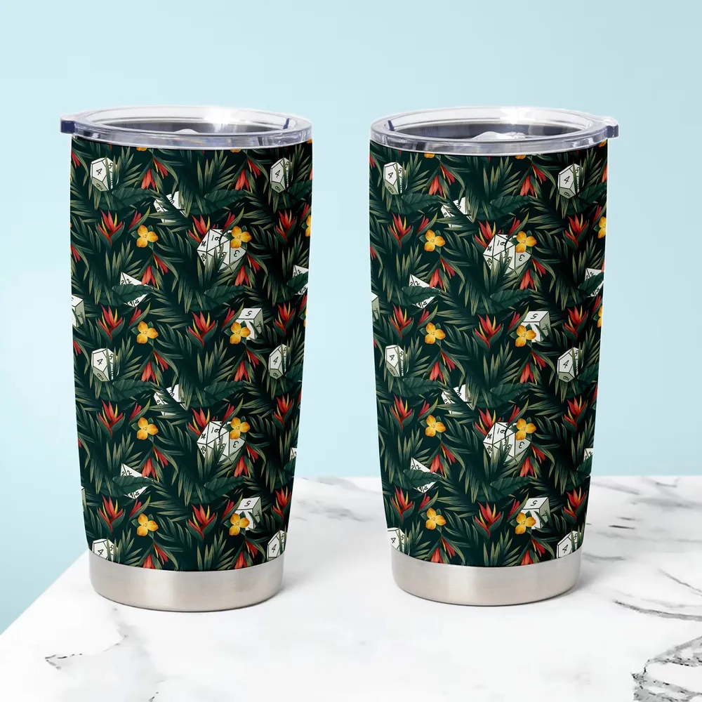 Tropical Dice Pattern Tumbler - 1
