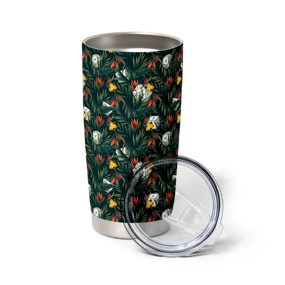Tropical Dice Pattern Tumbler - 7