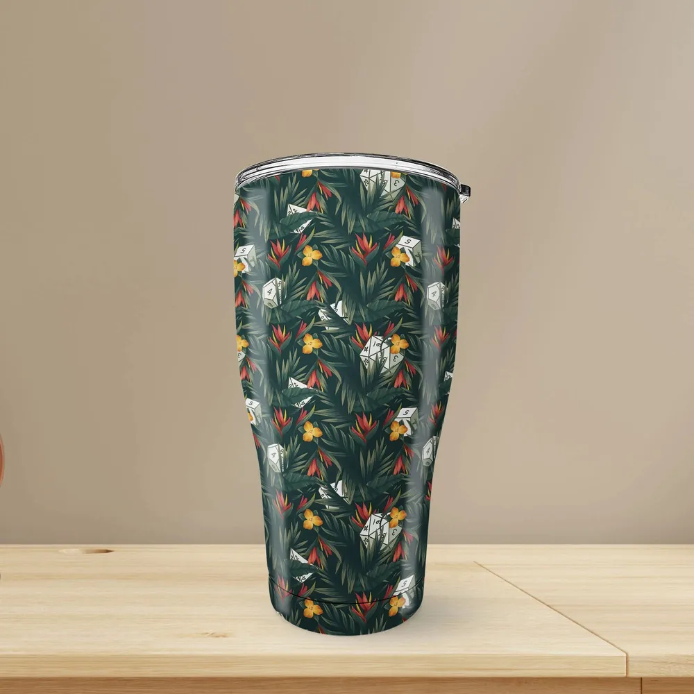 Tropical Dice Pattern Tumbler - 3