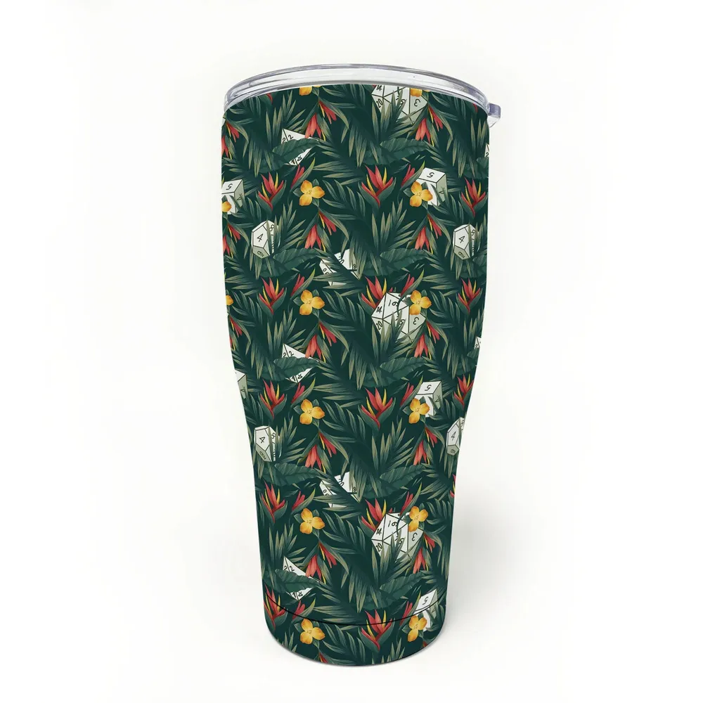 Tropical Dice Pattern Tumbler - 8