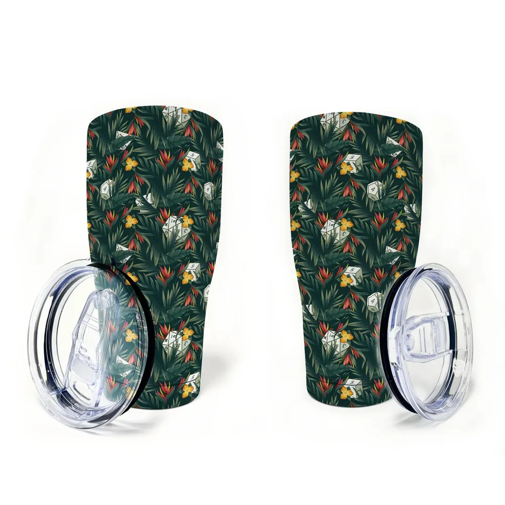Tropical Dice Pattern Tumbler - 9