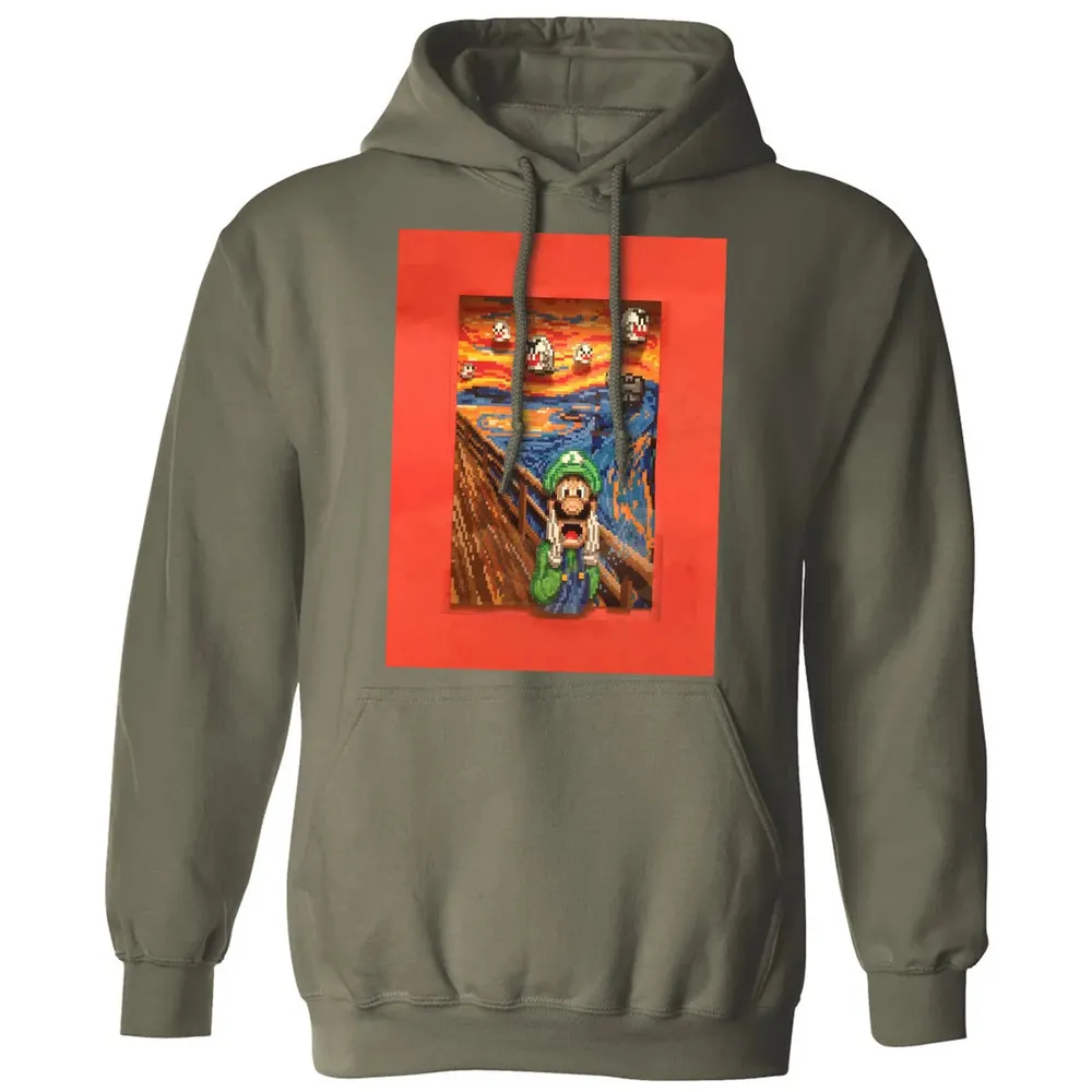 Scream Mario Classic Unisex Hoodie - 4