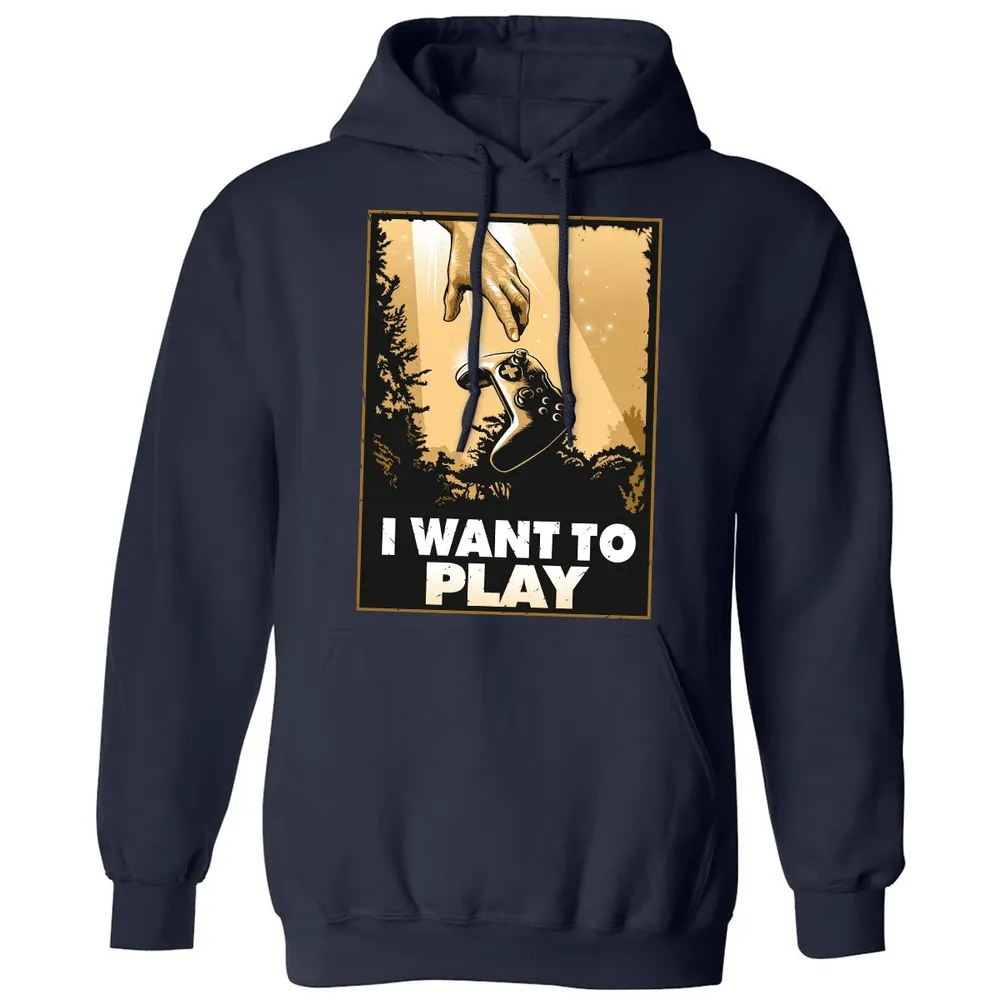 I WANT TO PLAY Classic Unisex Hoodie - 2