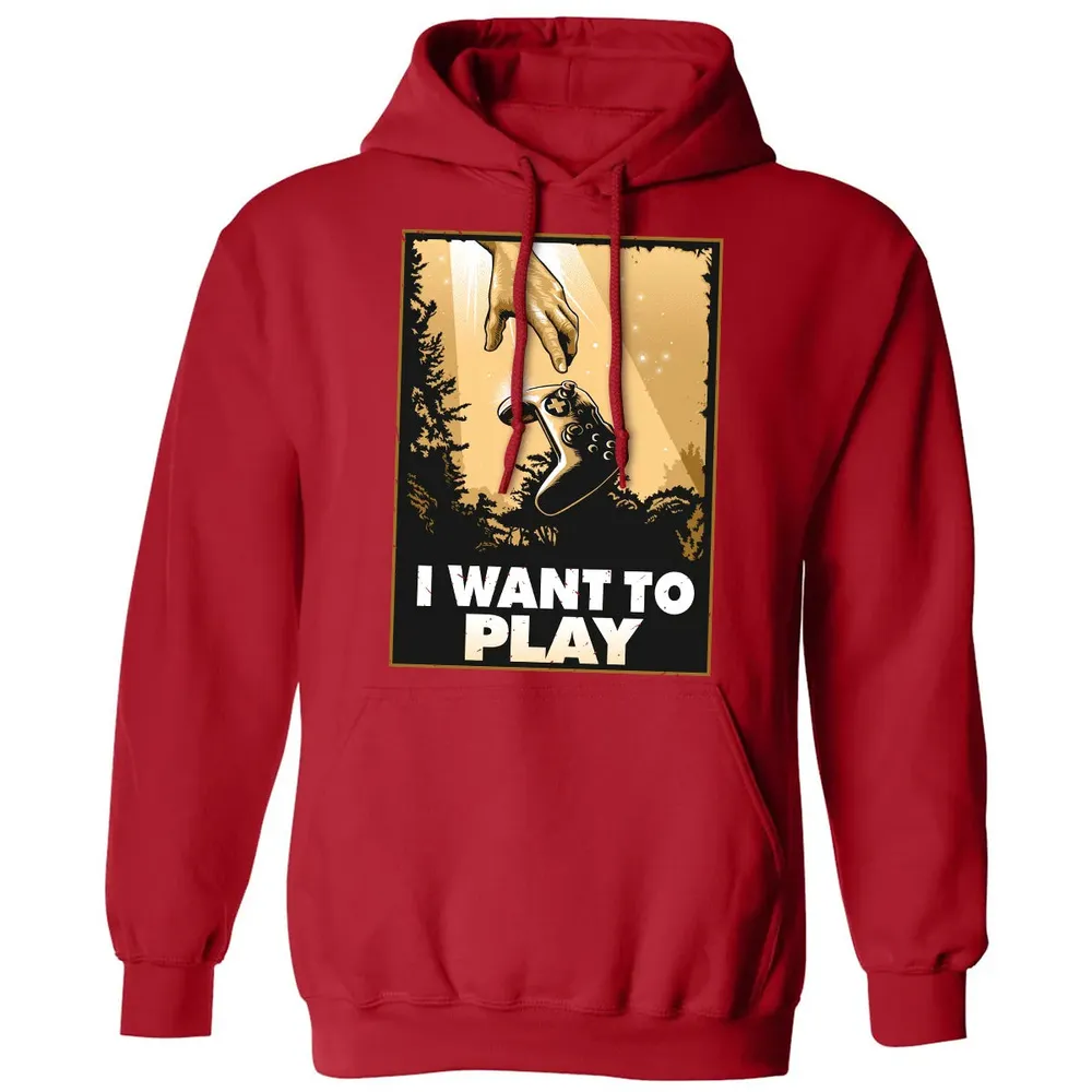 I WANT TO PLAY Classic Unisex Hoodie - 5