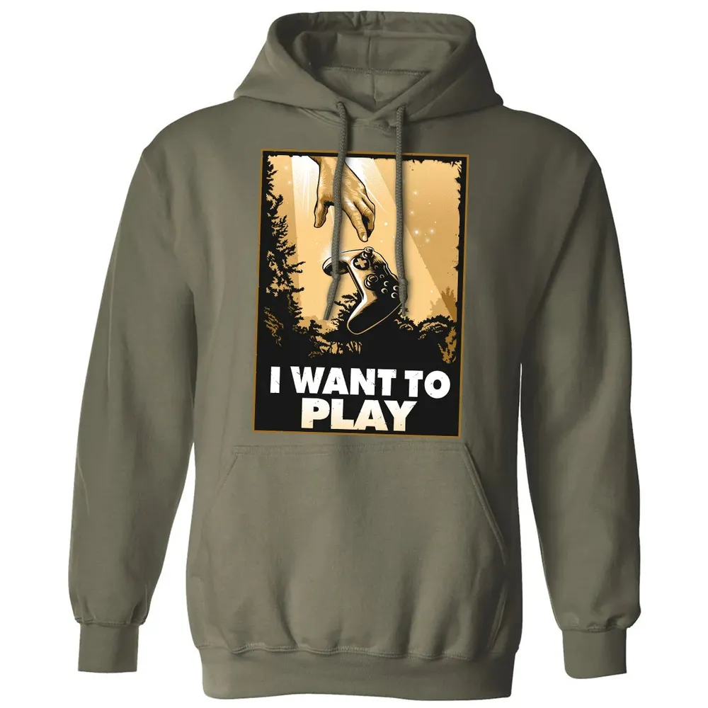 I WANT TO PLAY Classic Unisex Hoodie - 4