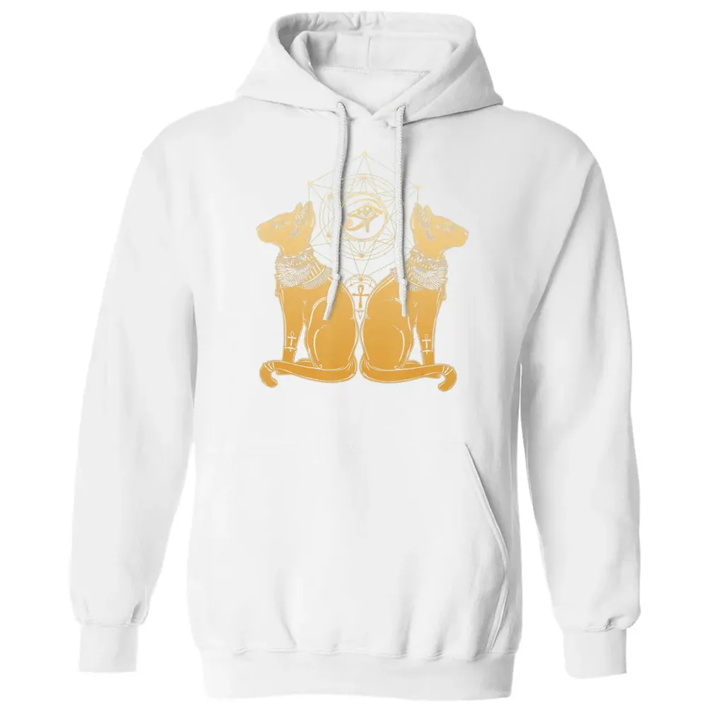 Egyptian Cat Goddess Bastet Sphinx Eye Of Ra Classic Unisex Hoodie - 11