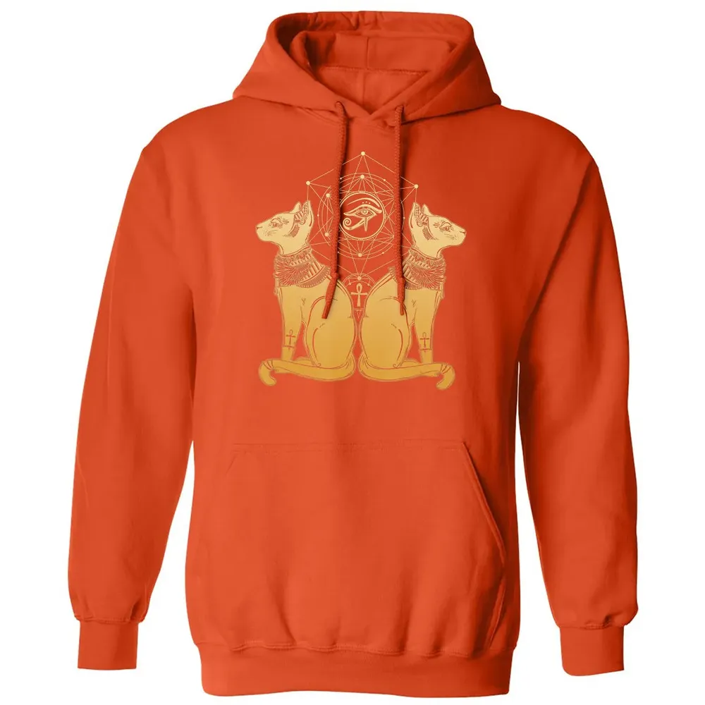 Egyptian Cat Goddess Bastet Sphinx Eye Of Ra Classic Unisex Hoodie - 10