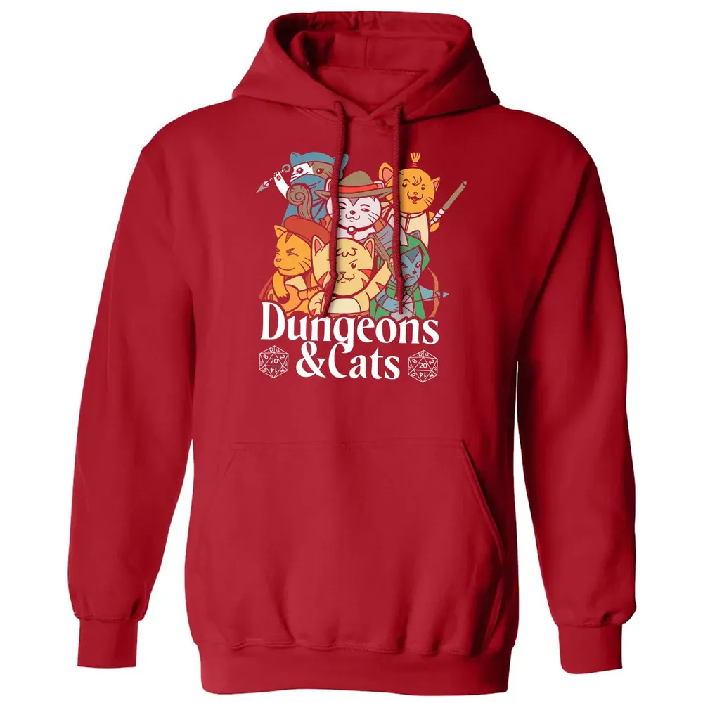 Cat Retro Style T RPG Dungeon Meowster Funny Nerdy Gift Classic Unisex Hoodie - 5