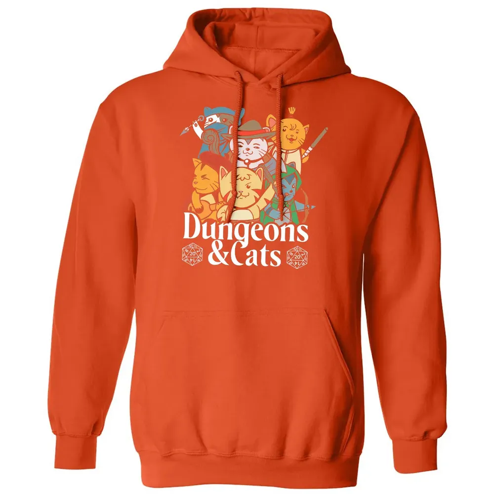 Cat Retro Style T RPG Dungeon Meowster Funny Nerdy Gift Classic Unisex Hoodie - 10