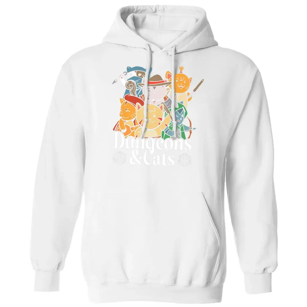 Cat Retro Style T RPG Dungeon Meowster Funny Nerdy Gift Classic Unisex Hoodie - 11