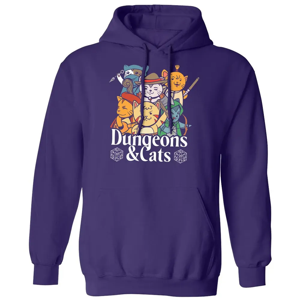 Cat Retro Style T RPG Dungeon Meowster Funny Nerdy Gift Classic Unisex Hoodie - 6
