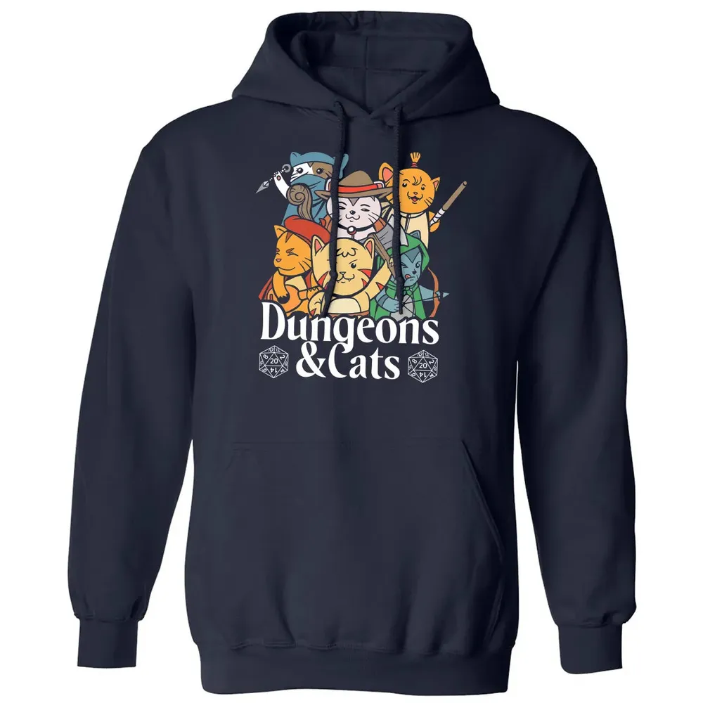 Cat Retro Style T RPG Dungeon Meowster Funny Nerdy Gift Classic Unisex Hoodie - 2