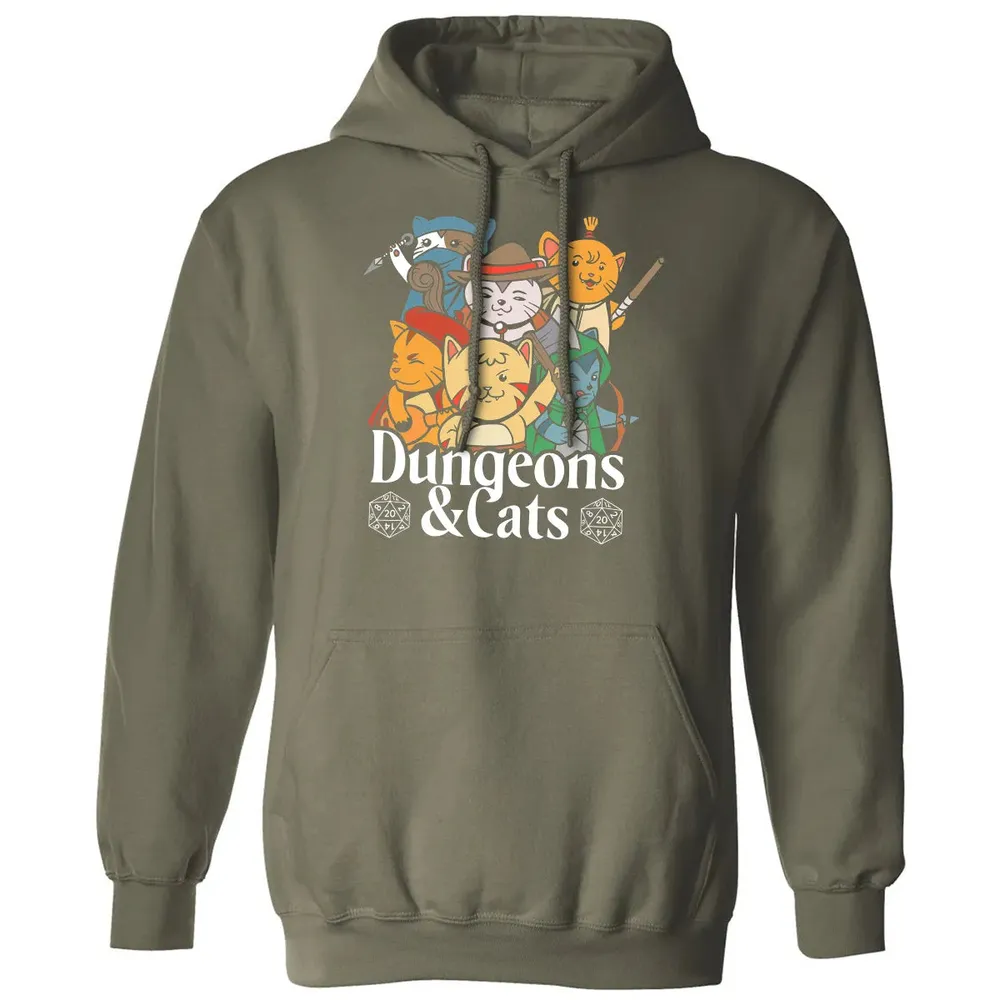 Cat Retro Style T RPG Dungeon Meowster Funny Nerdy Gift Classic Unisex Hoodie - 4