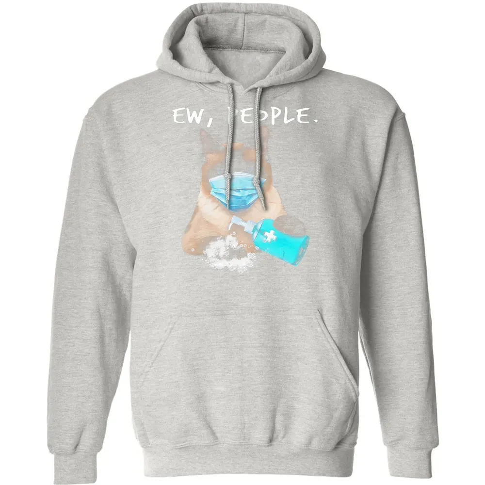 Siamese Cat Ew People Dog Wearing A Face Mask Classic Unisex Hoodie - 8