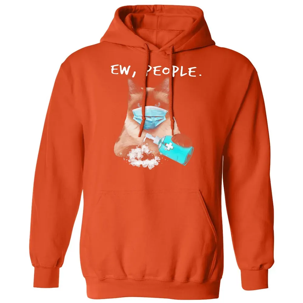 Siamese Cat Ew People Dog Wearing A Face Mask Classic Unisex Hoodie - 10
