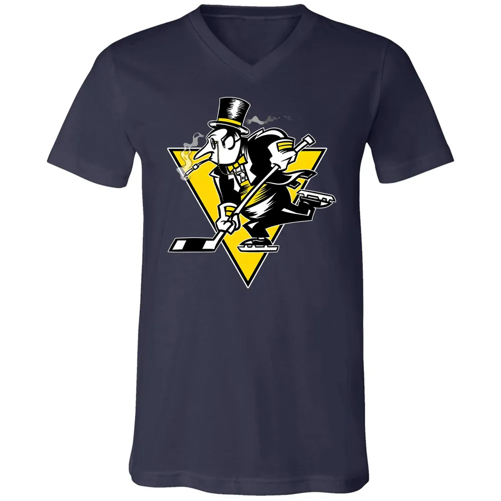Go! Penguin Go! Unisex V-neck T-shirt - 3
