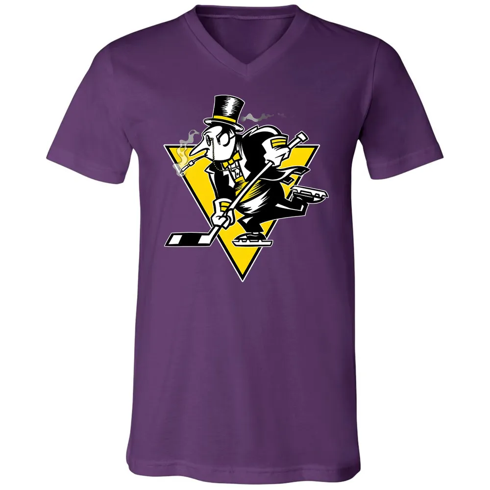Go! Penguin Go! Unisex V-neck T-shirt - 10