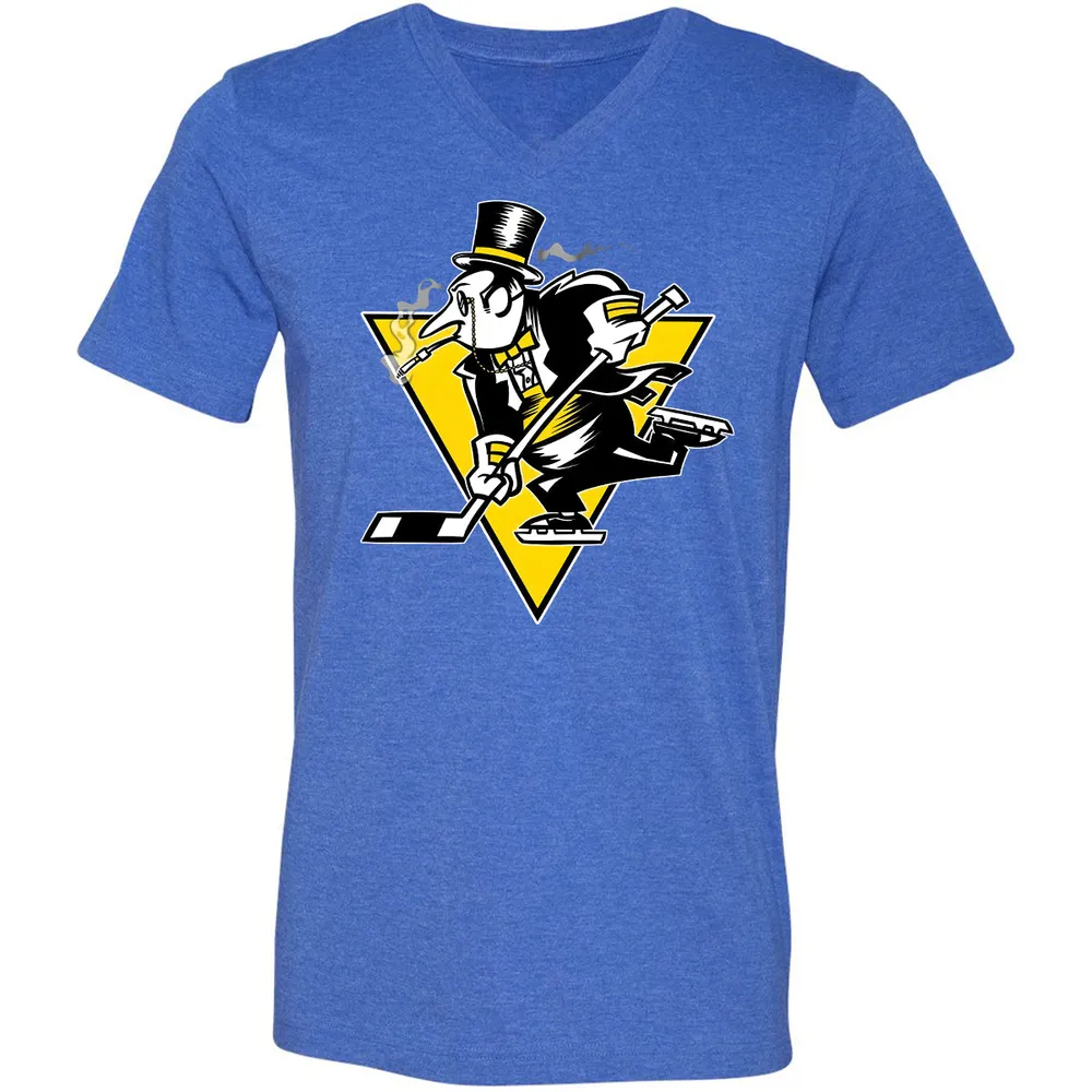 Go! Penguin Go! Unisex V-neck T-shirt - 15