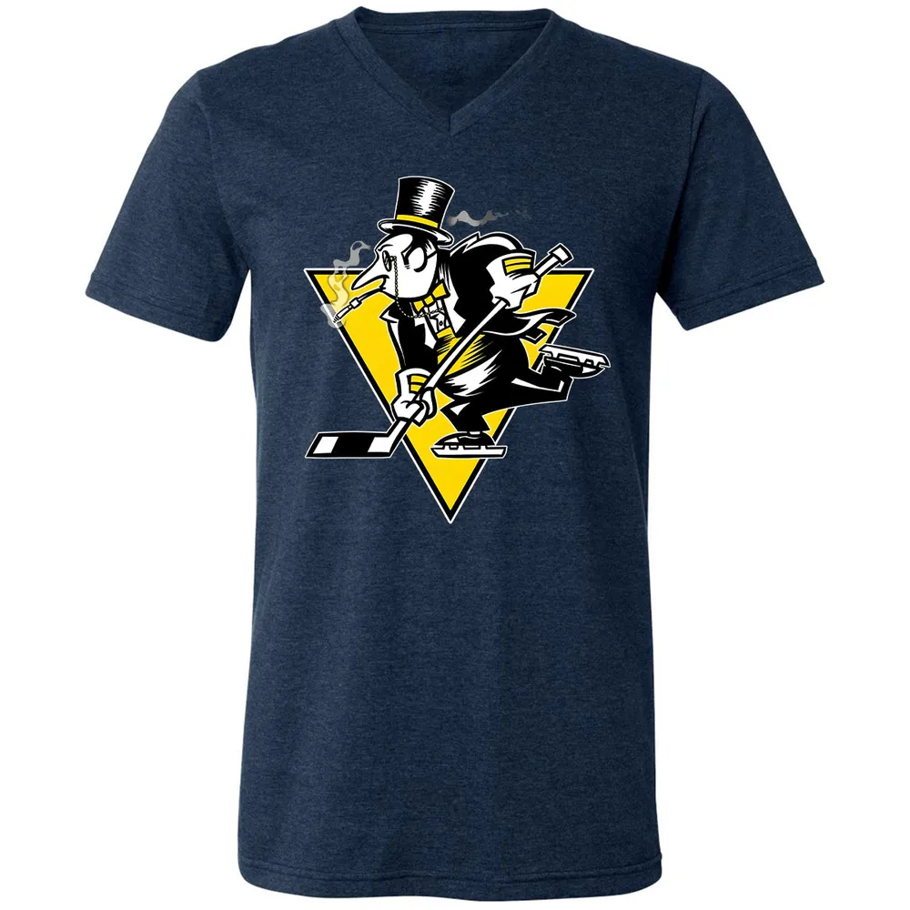 Go! Penguin Go! Unisex V-neck T-shirt - 16
