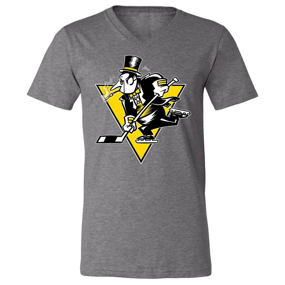 Go! Penguin Go! Unisex V-neck T-shirt - 14
