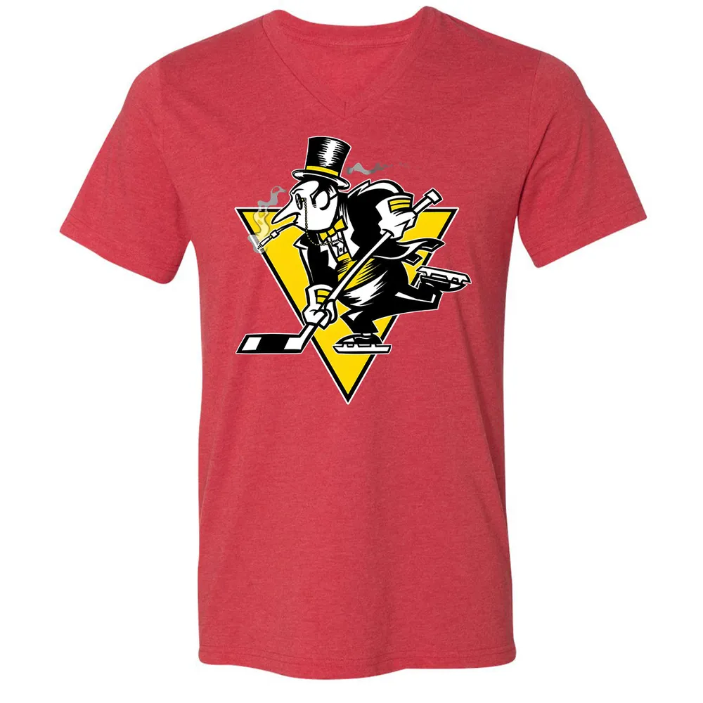 Go! Penguin Go! Unisex V-neck T-shirt - 2