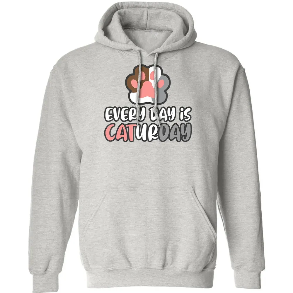 Ca Everyday Is Caturday Cat Classic Unisex Hoodie - 8