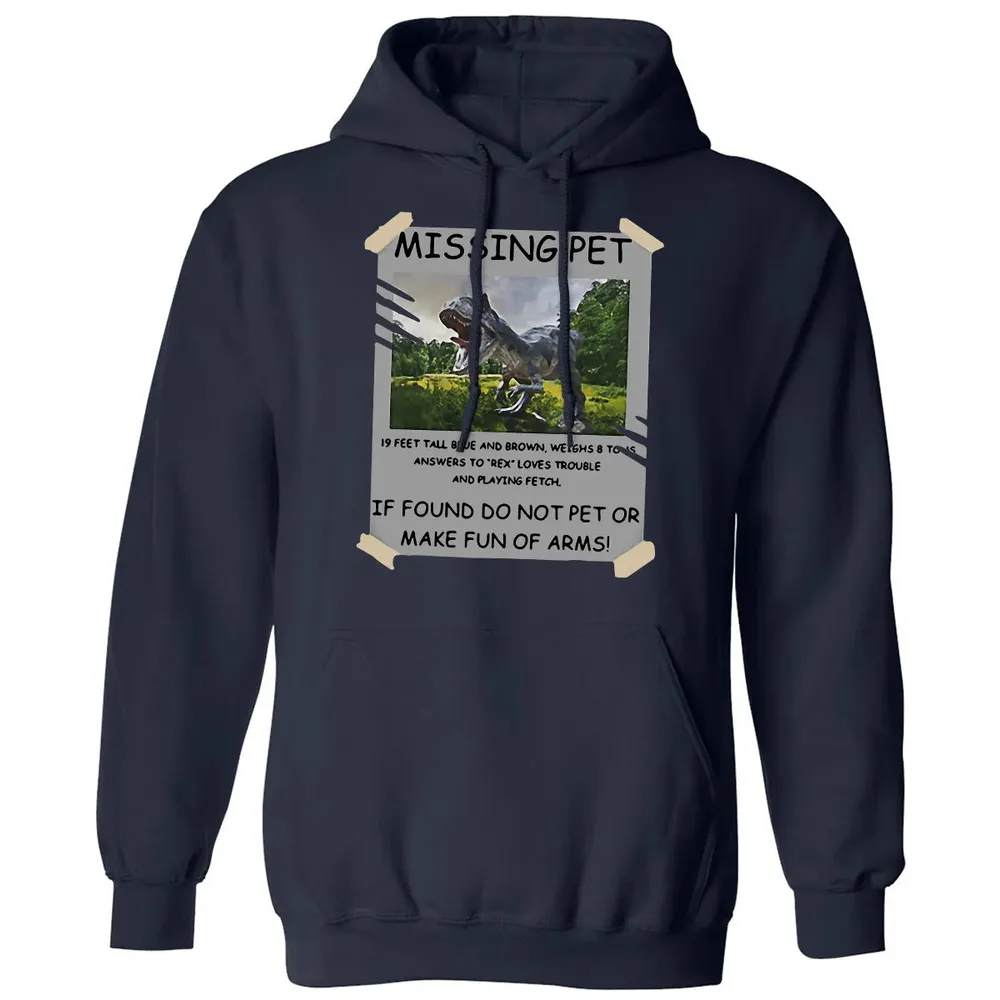 Dinosaur Missing Pet Classic Unisex Hoodie - 2