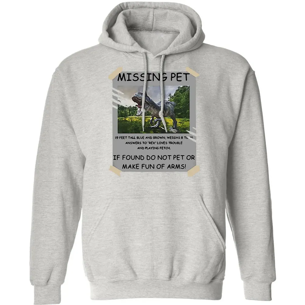 Dinosaur Missing Pet Classic Unisex Hoodie - 8