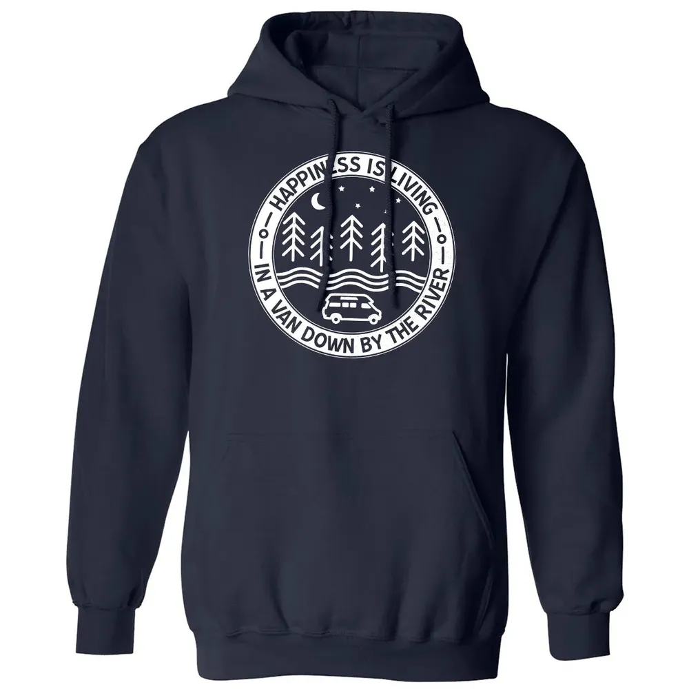 Happiness Is Living In A Van Down By The River Classic Unisex Hoodie - 2