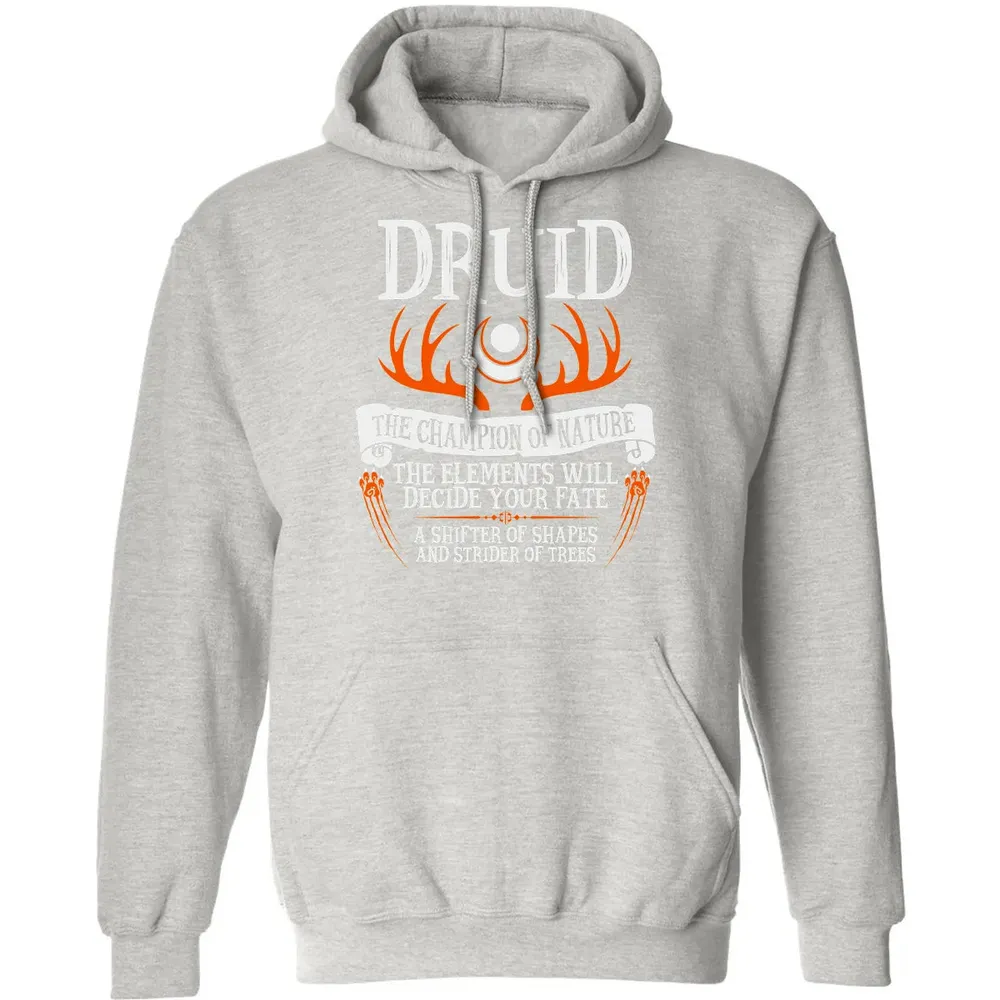 DRUID, THE CHAMPION OF NATURE (Black) Classic Unisex Hoodie - 8