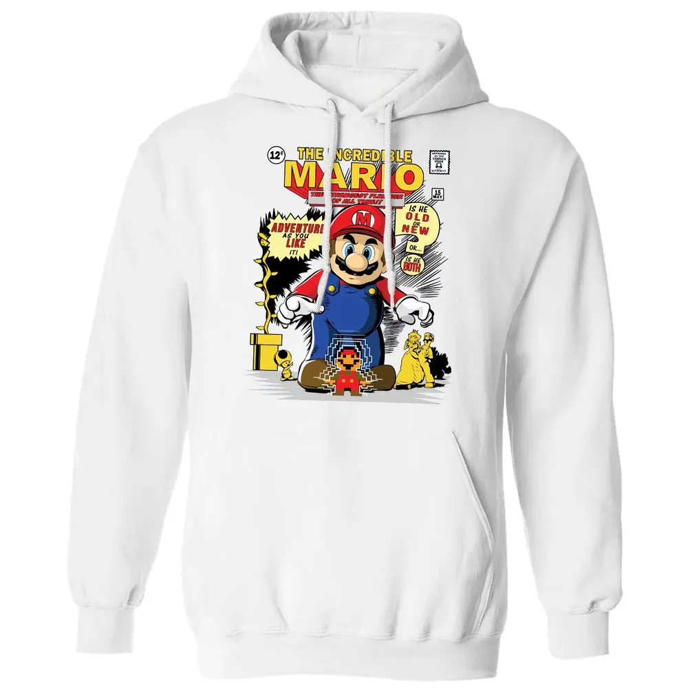 The Incredible Mario Classic Unisex Hoodie - 11