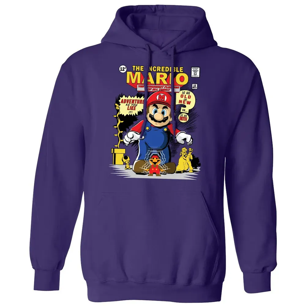 The Incredible Mario Classic Unisex Hoodie - 6
